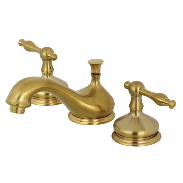 KS1167NL 8" Widespread Bathroom Faucet, Brushed Brass